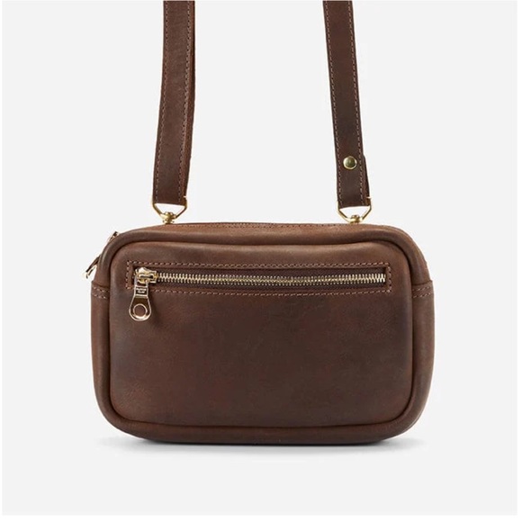 Parker Clay Desta Belt Bag in Rust Brown - Picture 8 of 16
